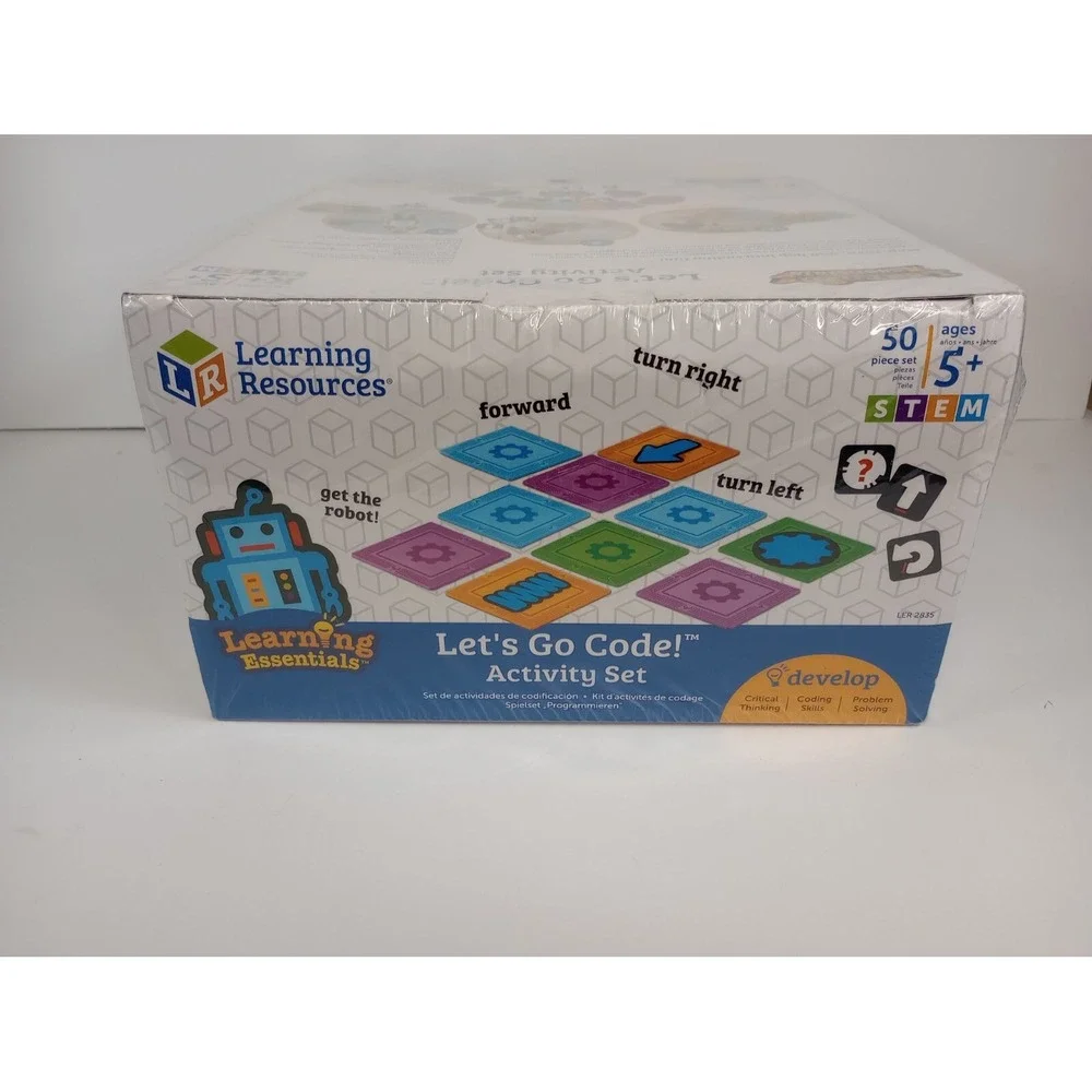 Learning Resources Lets Go Code Activity Set 50pc STEM Toy LER2835 Ages 5+‎ New